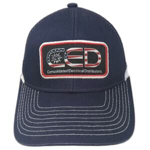 BMP Trucker Hat Blue White OS CED Consolidated Electrical Distributors Patch